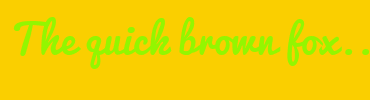 Image with Font Color 93F600 and Background Color FACF00